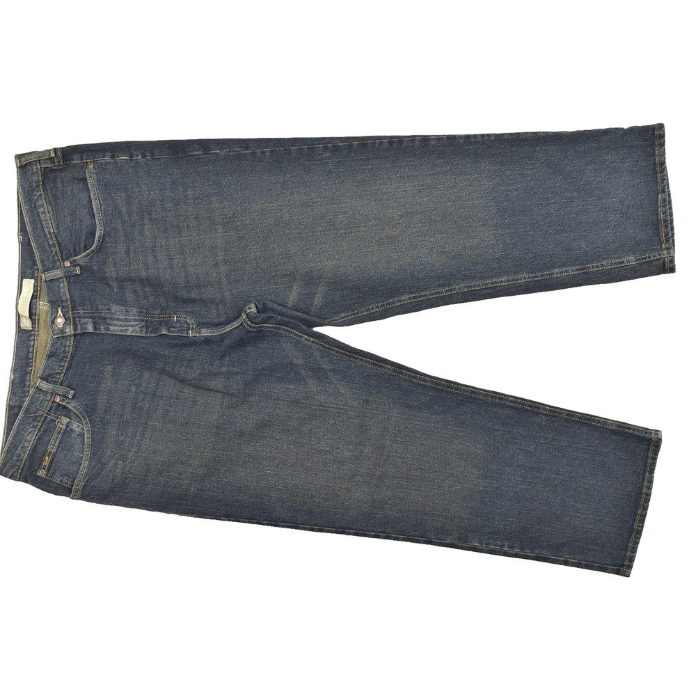 Lee Premium Select Men's Relaxed Straight Leg Jeans Dark Wash Denim 42x30